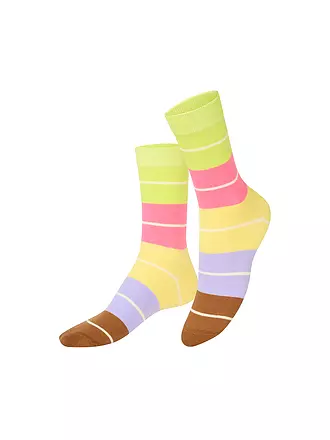 EAT MY SOCKS | Socken 36-45 BON MACARON lilagelbruen | 